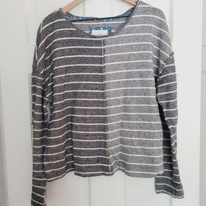 Anthropolgie striped Beach sweater XL